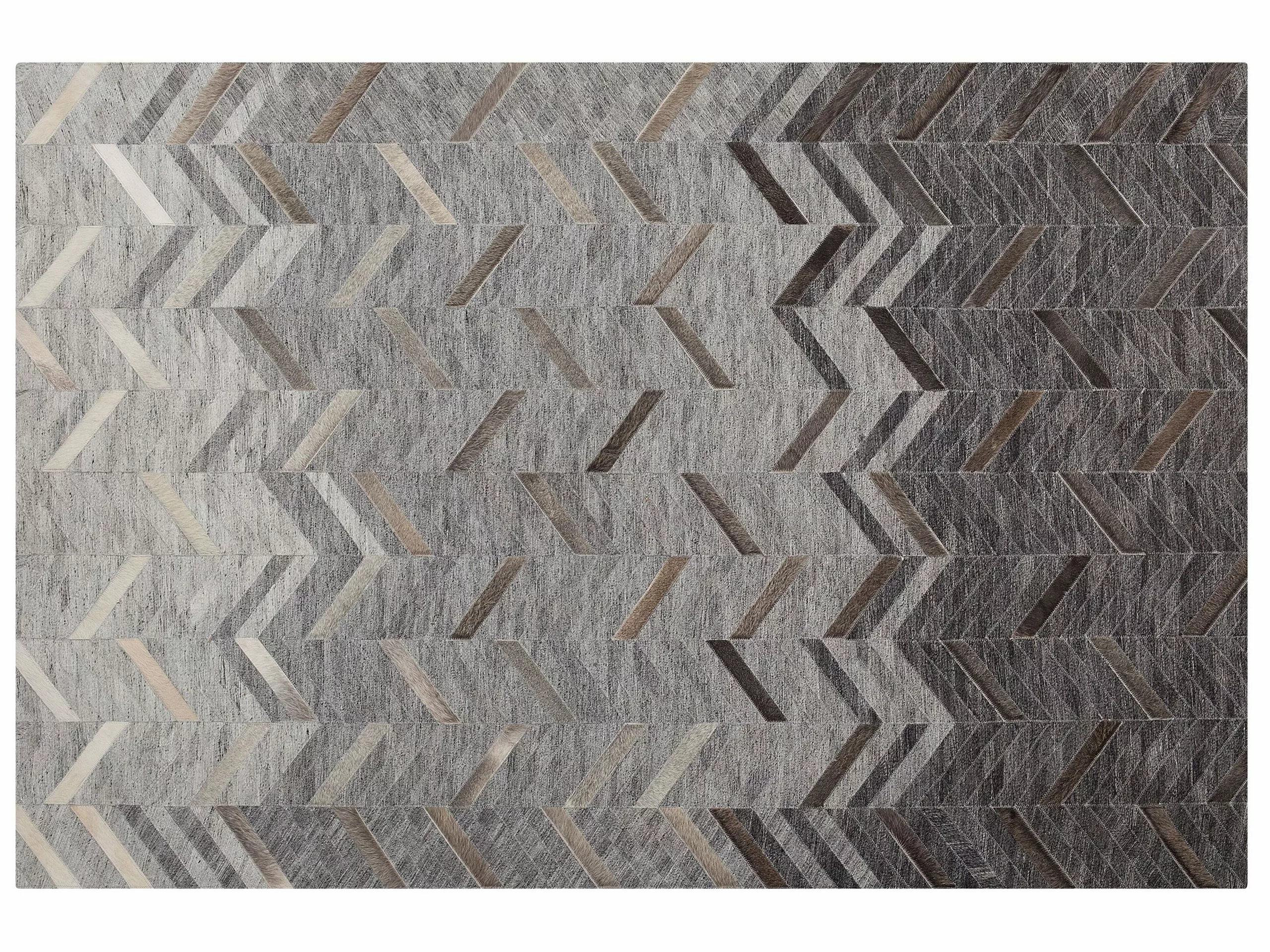 Beliani Matto Viskoosi Harmaa ARKUM Useita Kokoja 5 Beliani Matto Viskoosi Harmaa ARKUM Useita Kokoja - Image 3