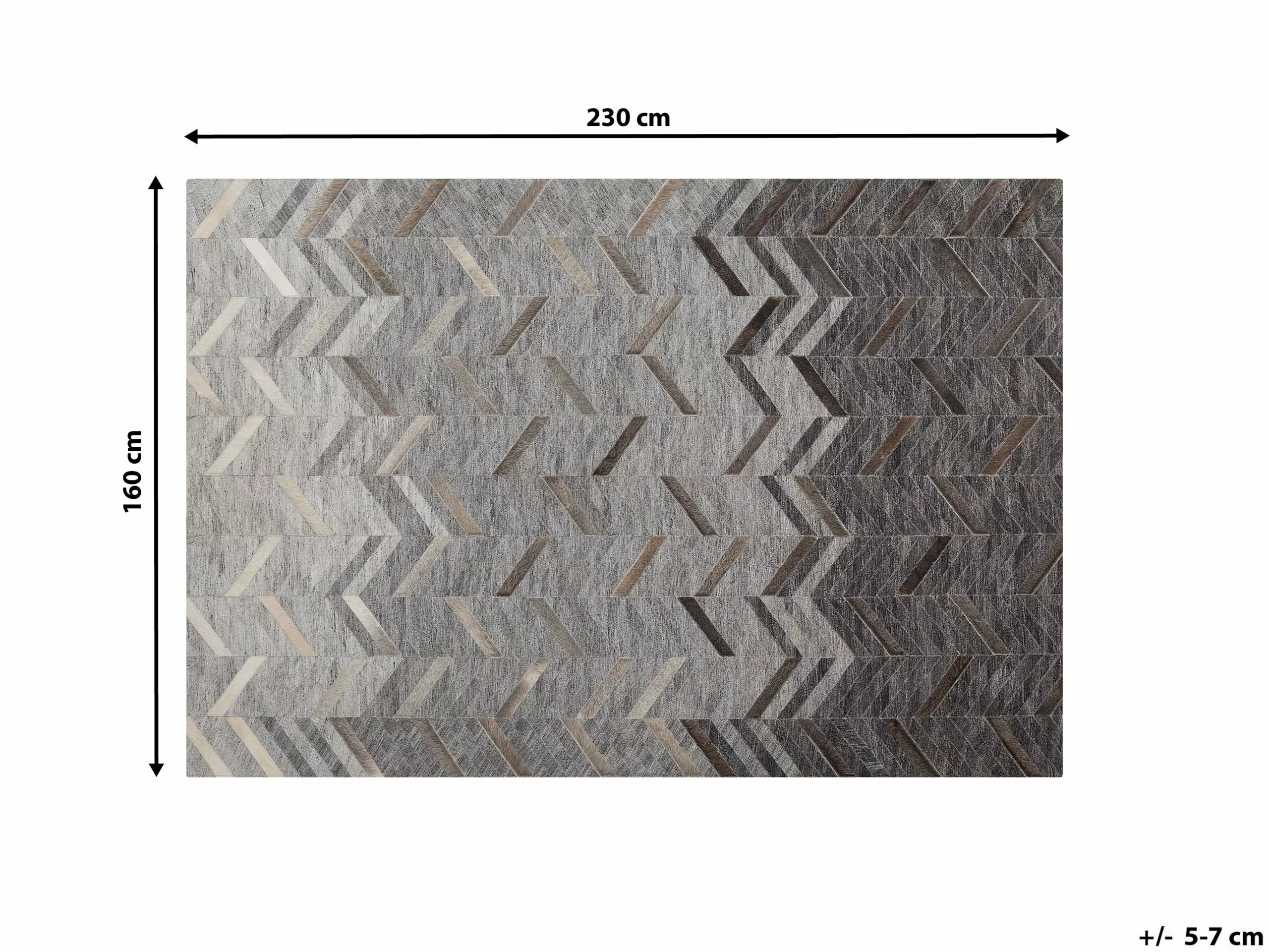 Beliani Matto Viskoosi Harmaa ARKUM Useita Kokoja 8 Beliani Matto Viskoosi Harmaa ARKUM Useita Kokoja - Image 6