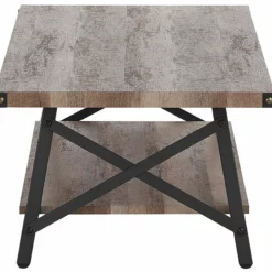 Beliani Sohvapöytä Ruskeanharmaa/musta CARLIN 13 Beliani Sohvapöytä Ruskeanharmaa/musta CARLIN -Ruokapöydät Myyntikauppa undef src sa picid 751630 type whitesh image scaled