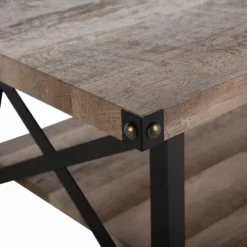 Beliani Sohvapöytä Ruskeanharmaa/musta CARLIN 14 Beliani Sohvapöytä Ruskeanharmaa/musta CARLIN -Ruokapöydät Myyntikauppa undef src sa picid 751631 type whitesh image scaled