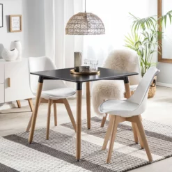 Beliani Ruokapöytä Musta/vaalea Puu 80 X 80 Cm BUSTO 12 Beliani Ruokapöytä Musta/vaalea Puu 80 X 80 Cm BUSTO -Ruokapöydät Myyntikauppa undef src sa picid 753828 type color image scaled