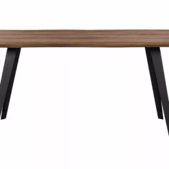 Beliani Ruokapöytä Tumma Puu/musta 160 X 90 Cm WITNEY -Ruokapöydät Myyntikauppa undef src sa picid 755625 type whitesh image scaled