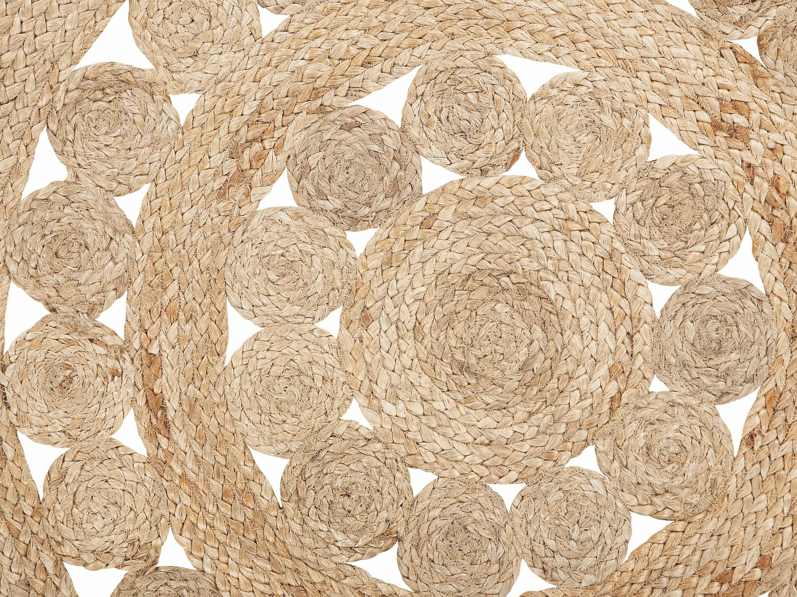 Beliani Matto Juutti Beige 120 Cm BIRECIK - Image 6