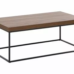 Beliani Sohvapöytä Tumma Puu/musta DELANO