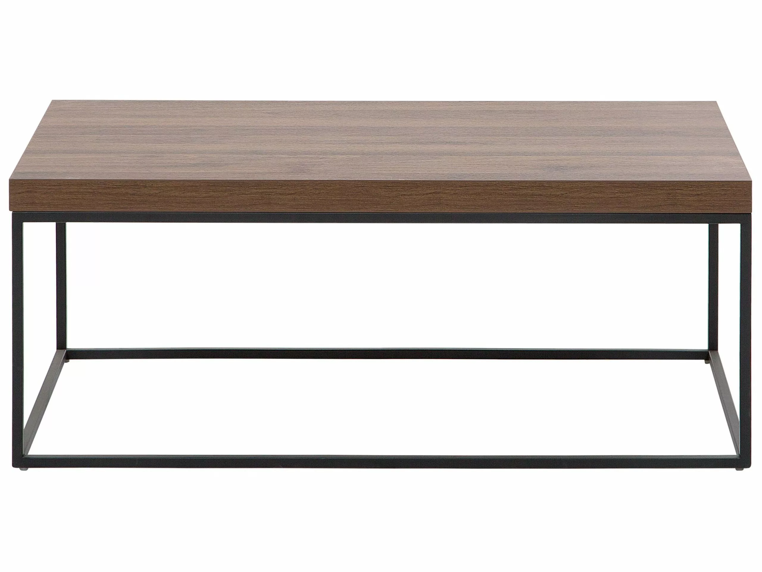 Beliani Sohvapöytä Tumma Puu/musta DELANO - Image 4