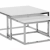 Beliani Sohvapöytäsetti Lasitasolla Rosteri Valkoinen/hopea 2 Kpl BREA 2 Beliani Sohvapöytäsetti Lasitasolla Rosteri Valkoinen/hopea 2 Kpl BREA -Ruokapöydät Myyntikauppa undef src sa picid 757545 type whitesh image scaled