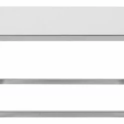 Beliani Sohvapöytäsetti Lasitasolla Rosteri Valkoinen/hopea 2 Kpl BREA -Ruokapöydät Myyntikauppa undef src sa picid 757550 type whitesh image scaled