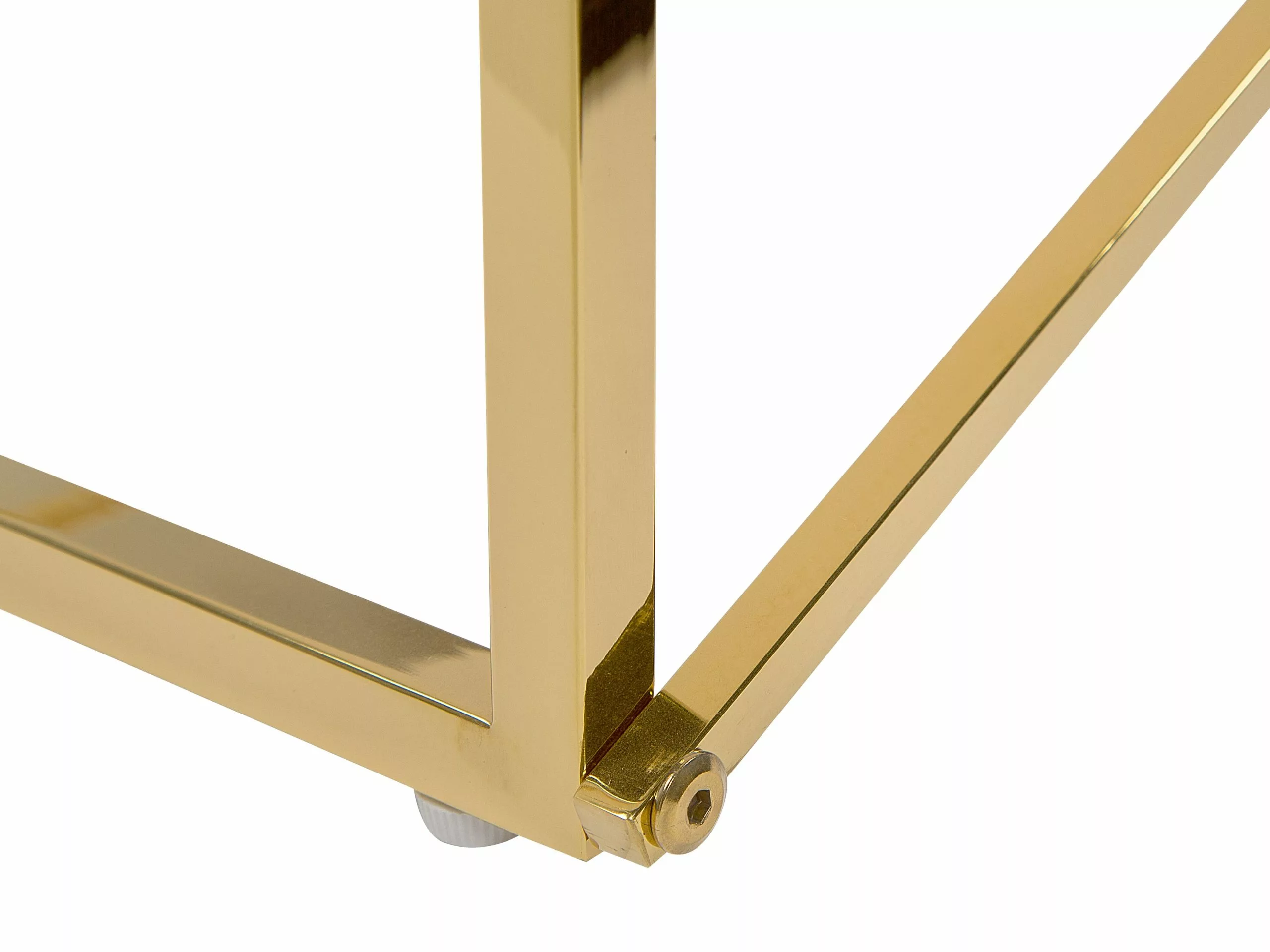 Beliani Sohvapöytä Rosteri Marmorikuvio Valkoinen/kulta EMPORIA 7 Beliani Sohvapöytä Rosteri Marmorikuvio Valkoinen/kulta EMPORIA - Image 5