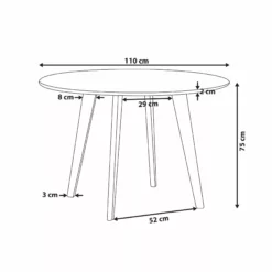Beliani Ruokapöytä Marmorikuvio Valkoinen/musta ⌀ 110 Cm MOSBY 21 Beliani Ruokapöytä Marmorikuvio Valkoinen/musta ⌀ 110 Cm MOSBY -Ruokapöydät Myyntikauppa undef src sa picid 757694 type whitesh image scaled