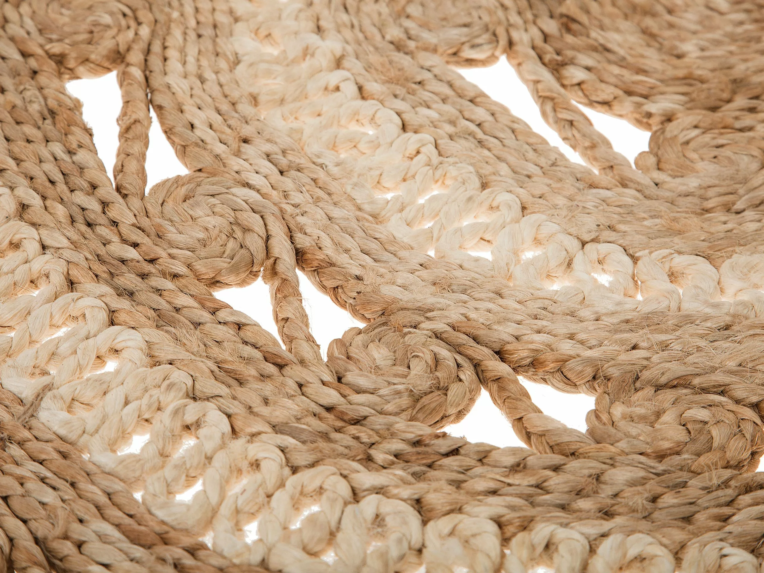 Beliani Matto Juutti Beige/musta 140 Cm GOYNE 6 Beliani Matto Juutti Beige/musta 140 Cm GOYNE - Image 4