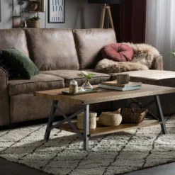 Beliani Sohvapöytä Tumma Puu/musta CARLIN 12 Beliani Sohvapöytä Tumma Puu/musta CARLIN -Ruokapöydät Myyntikauppa undef src sa picid 757835 type color image scaled