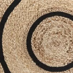 Beliani Matto Juutti Beige/musta 140 Cm BUKSE -Ruokapöydät Myyntikauppa undef src sa picid 757844 type whitesh image scaled