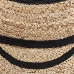 Beliani Matto Juutti Beige/musta 140 Cm BUKSE -Ruokapöydät Myyntikauppa undef src sa picid 757845 type whitesh image scaled