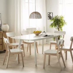 Beliani Ruokapöytä Jatkettava Valkoinen SANFORD Useita Kokoja 13 Beliani Ruokapöytä Jatkettava Valkoinen SANFORD Useita Kokoja -Ruokapöydät Myyntikauppa undef src sa picid 757994 type color image