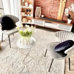 Beliani Matto Kangas Valkoinen EVREN Useita Kokoja -Ruokapöydät Myyntikauppa undef src sa picid 758839 type color image scaled