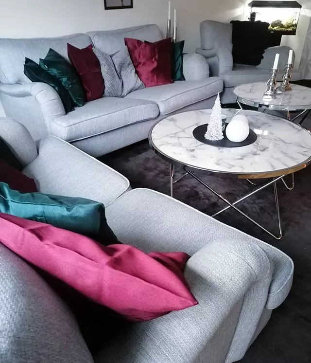 Beliani Sivupöytä Metalli Marmorikuvio Valkoinen/hopea MERIDIAN II 6 Beliani Sivupöytä Metalli Marmorikuvio Valkoinen/hopea MERIDIAN II - Image 4