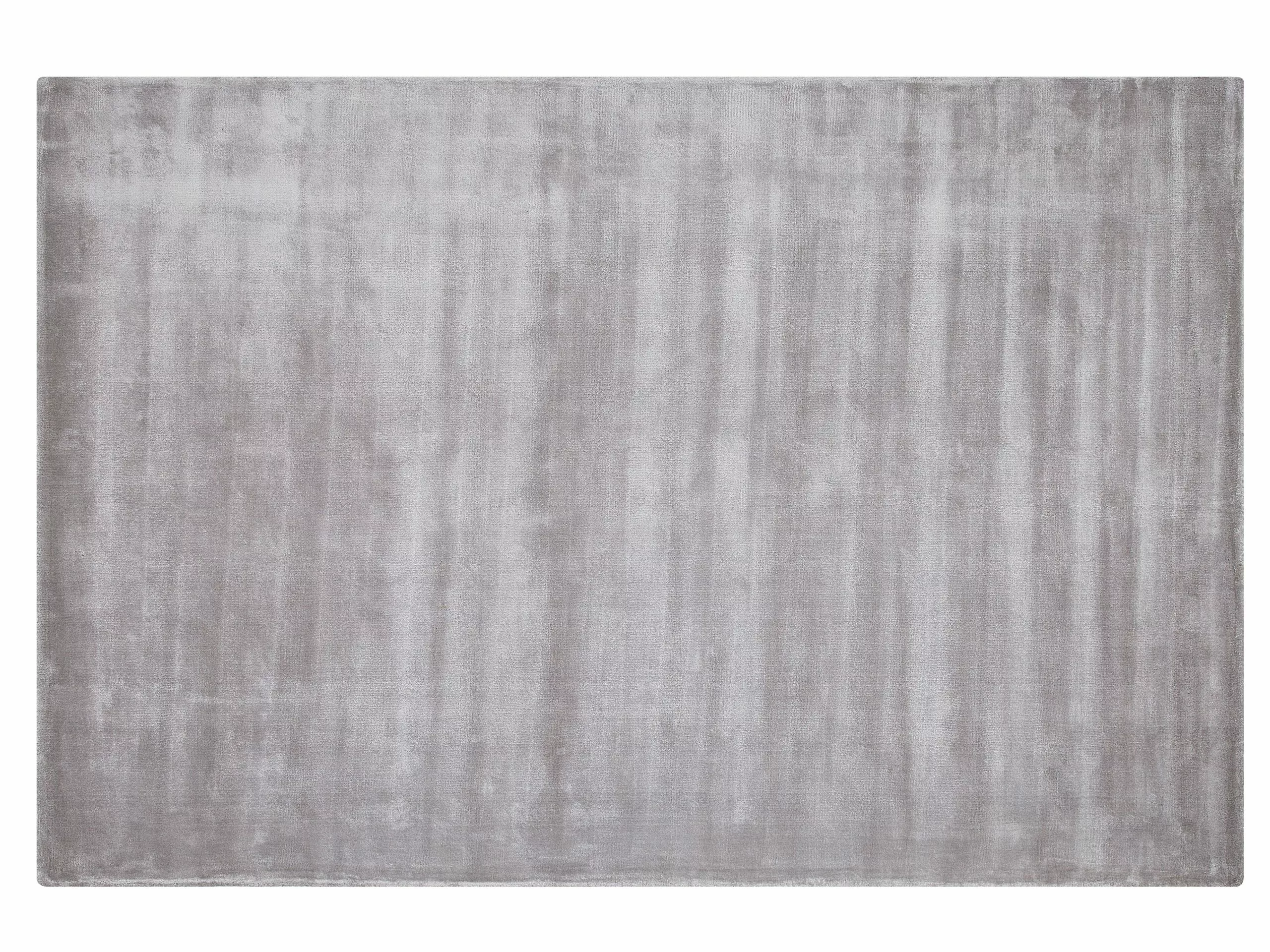 Beliani Matto Viskoosi Vaaleanharmaa GESI II Useita Kokoja