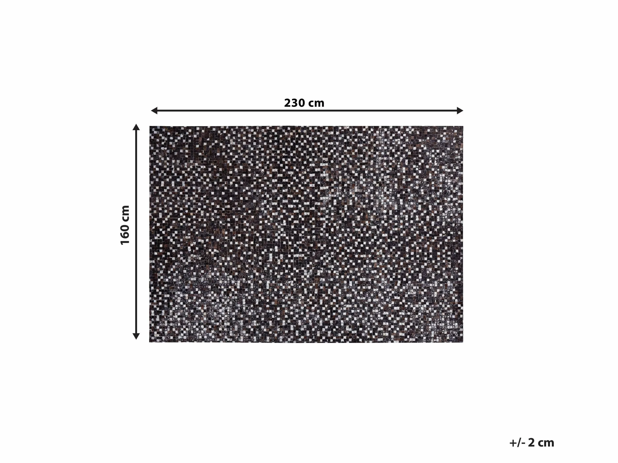 Beliani Matto Lehmännahka Ruskea/hopea AKKESE Useita Kokoja - Image 7