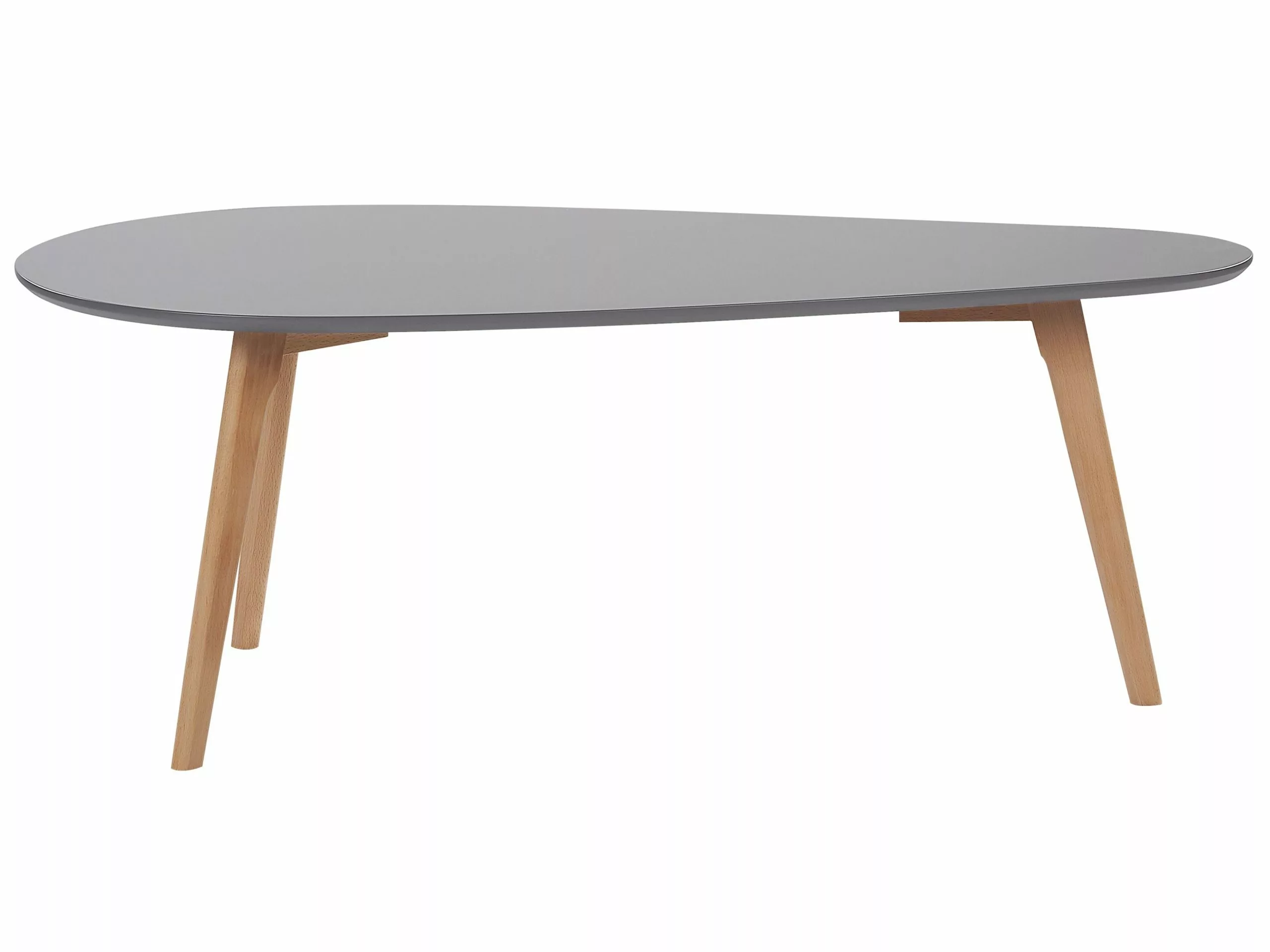 Beliani Sohvapöytäsetti Harmaa/vaalea Puu 2 Kpl FLY III 5 Beliani Sohvapöytäsetti Harmaa/vaalea Puu 2 Kpl FLY III - Image 3