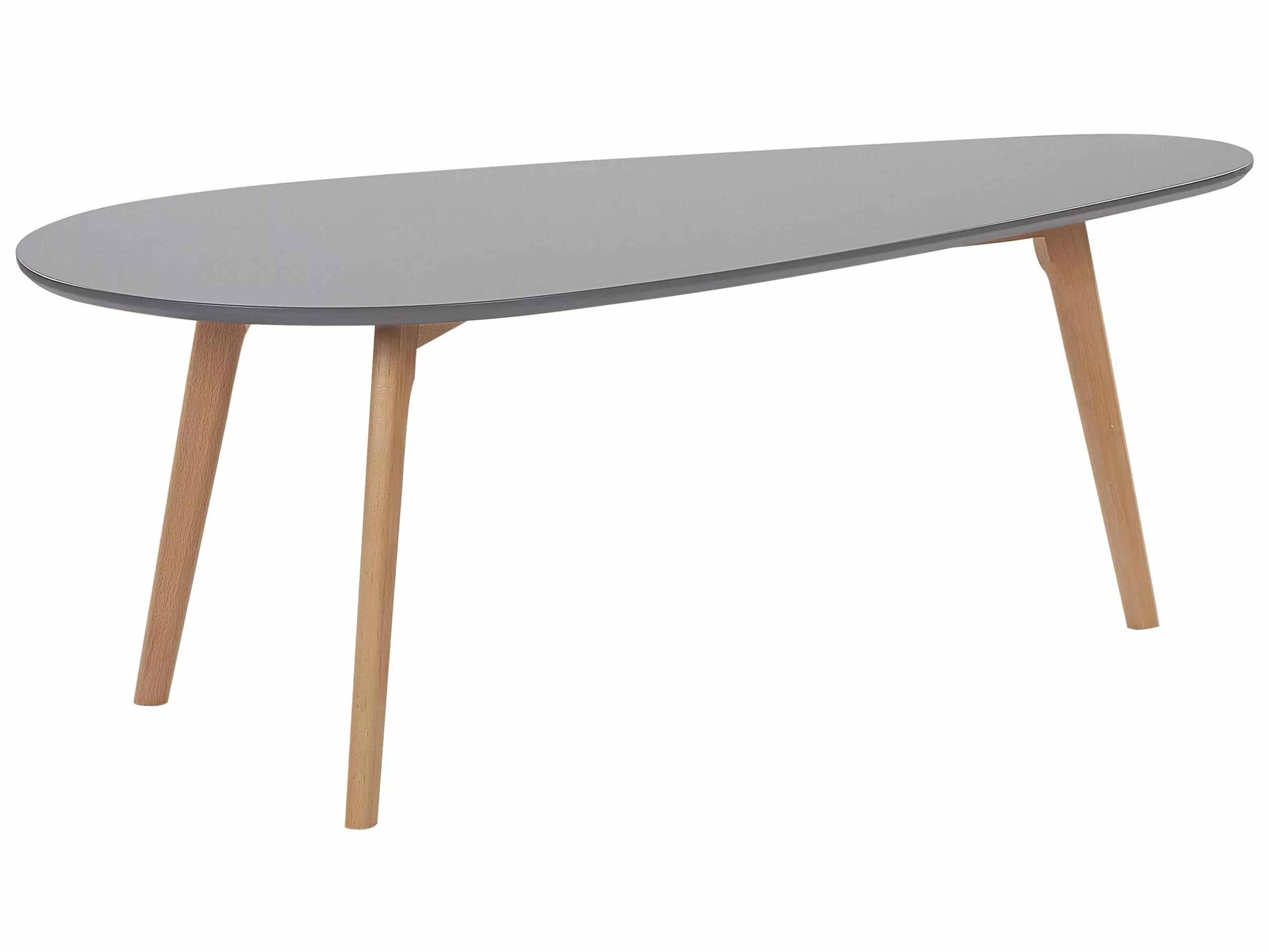 Beliani Sohvapöytäsetti Harmaa/vaalea Puu 2 Kpl FLY III 6 Beliani Sohvapöytäsetti Harmaa/vaalea Puu 2 Kpl FLY III - Image 4