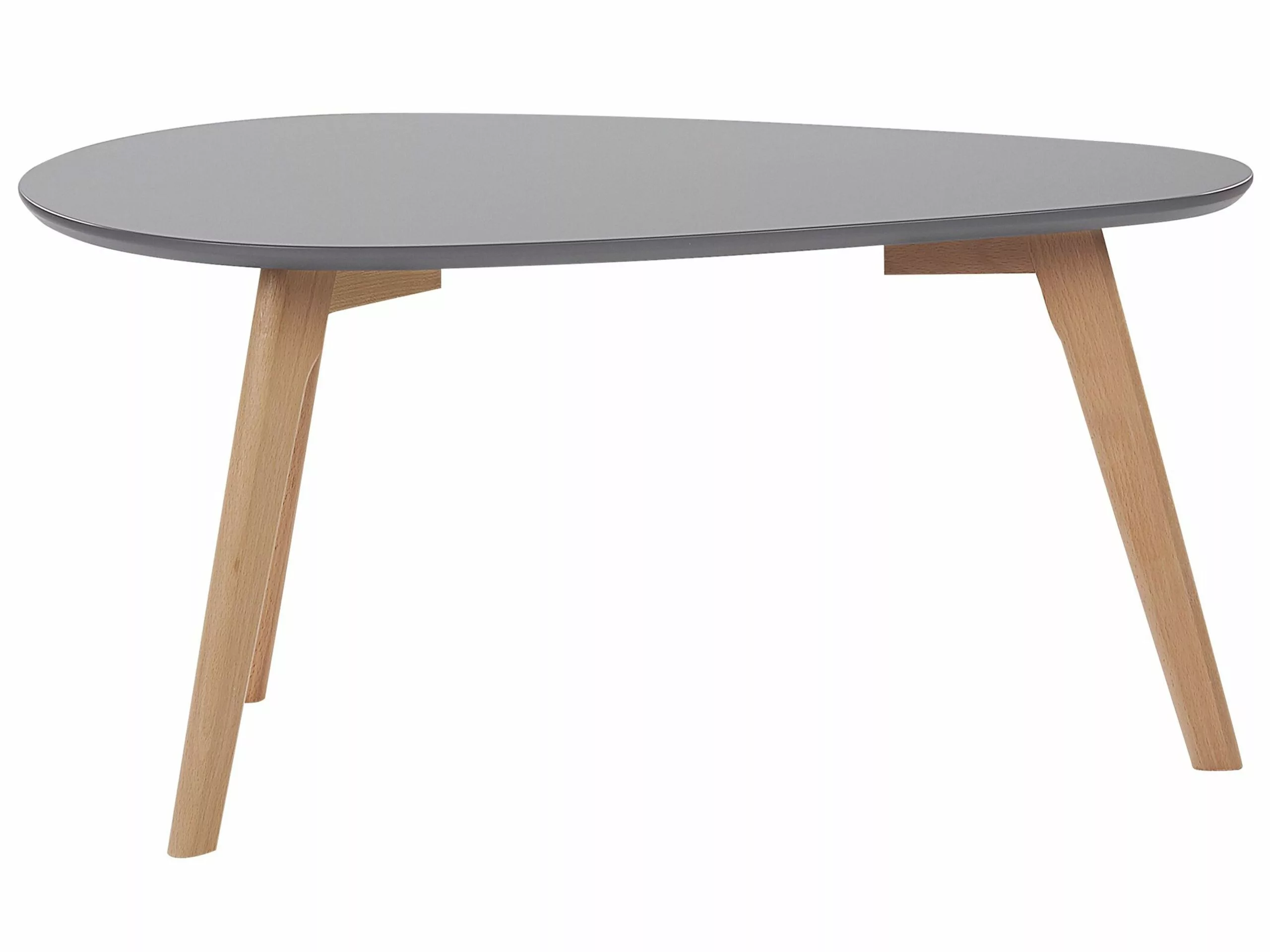 Beliani Sohvapöytäsetti Harmaa/vaalea Puu 2 Kpl FLY III 7 Beliani Sohvapöytäsetti Harmaa/vaalea Puu 2 Kpl FLY III - Image 5