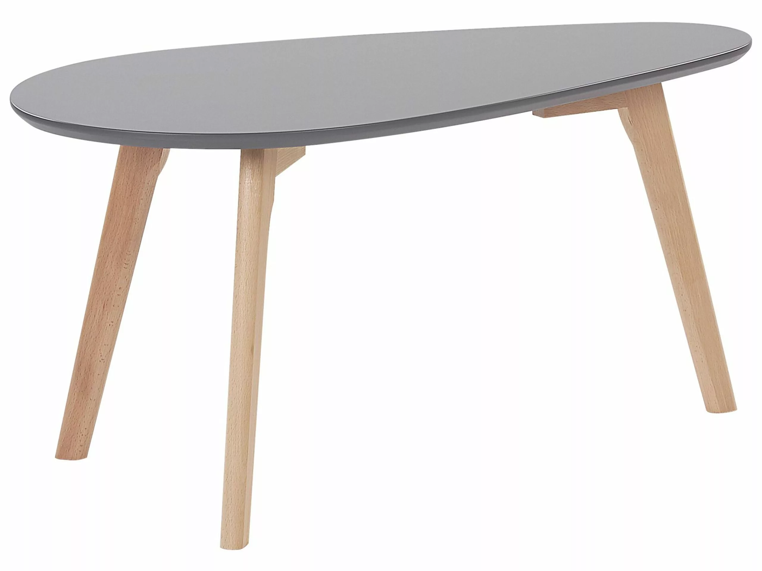 Beliani Sohvapöytäsetti Harmaa/vaalea Puu 2 Kpl FLY III 8 Beliani Sohvapöytäsetti Harmaa/vaalea Puu 2 Kpl FLY III - Image 6