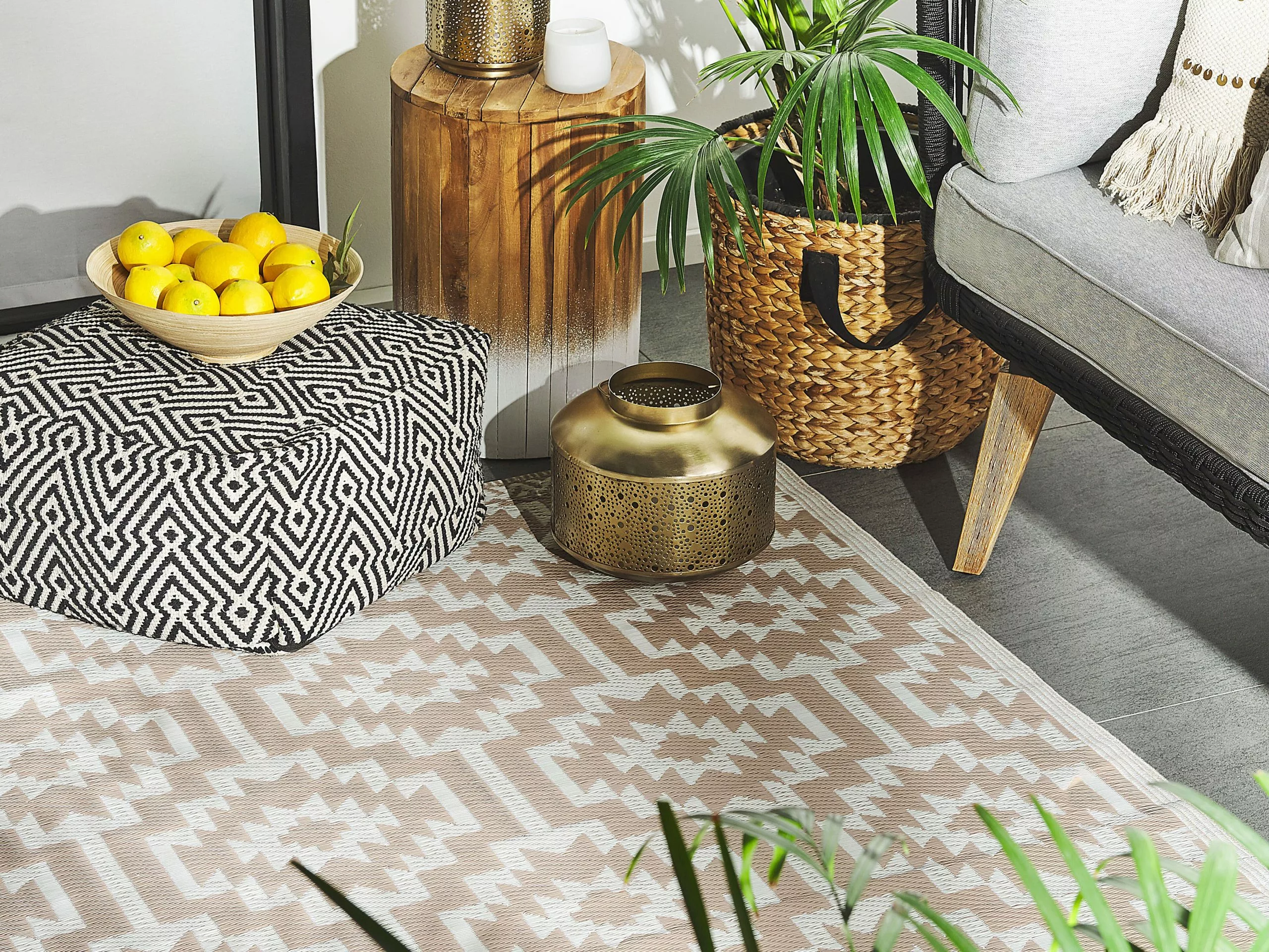 Beliani Ulkomatto Beige 120 X 180 Cm KARNAL - Image 2