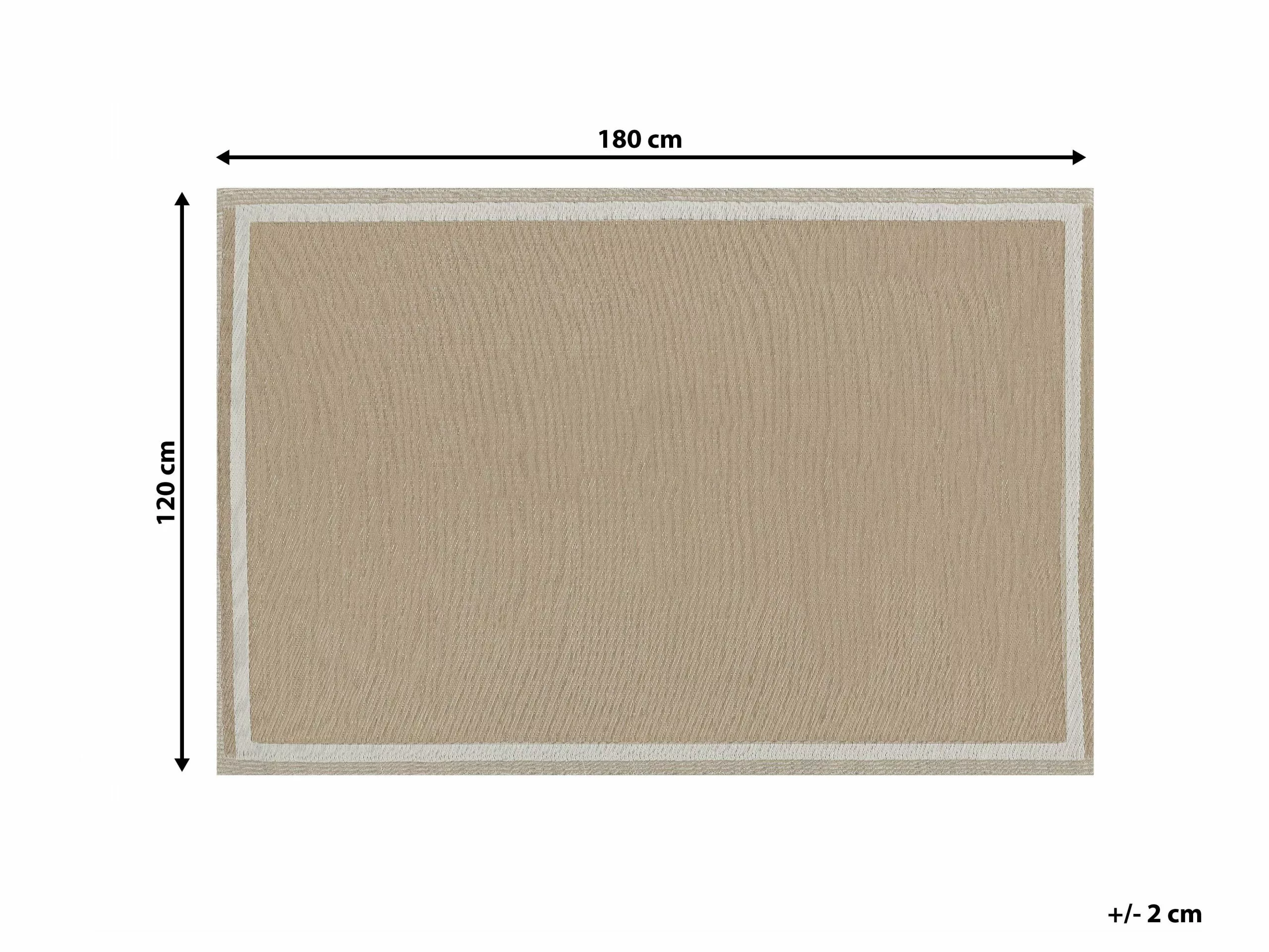 Beliani Ulkomatto Beige 120 X 180 Cm ETAWAH 9 Beliani Ulkomatto Beige 120 X 180 Cm ETAWAH - Image 7