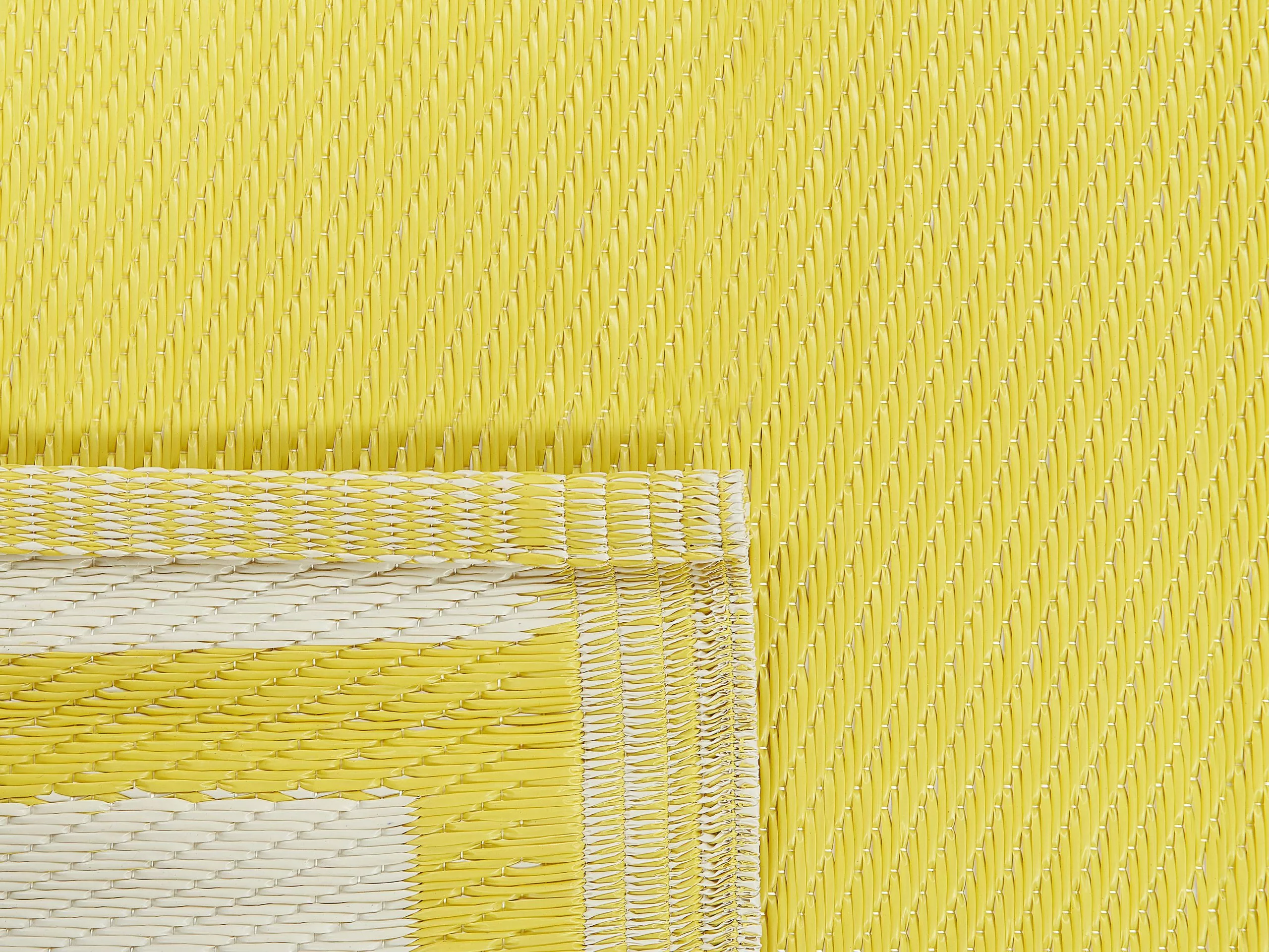 Beliani Ulkomatto Keltainen 120 X 180 Cm ETAWAH - Image 5