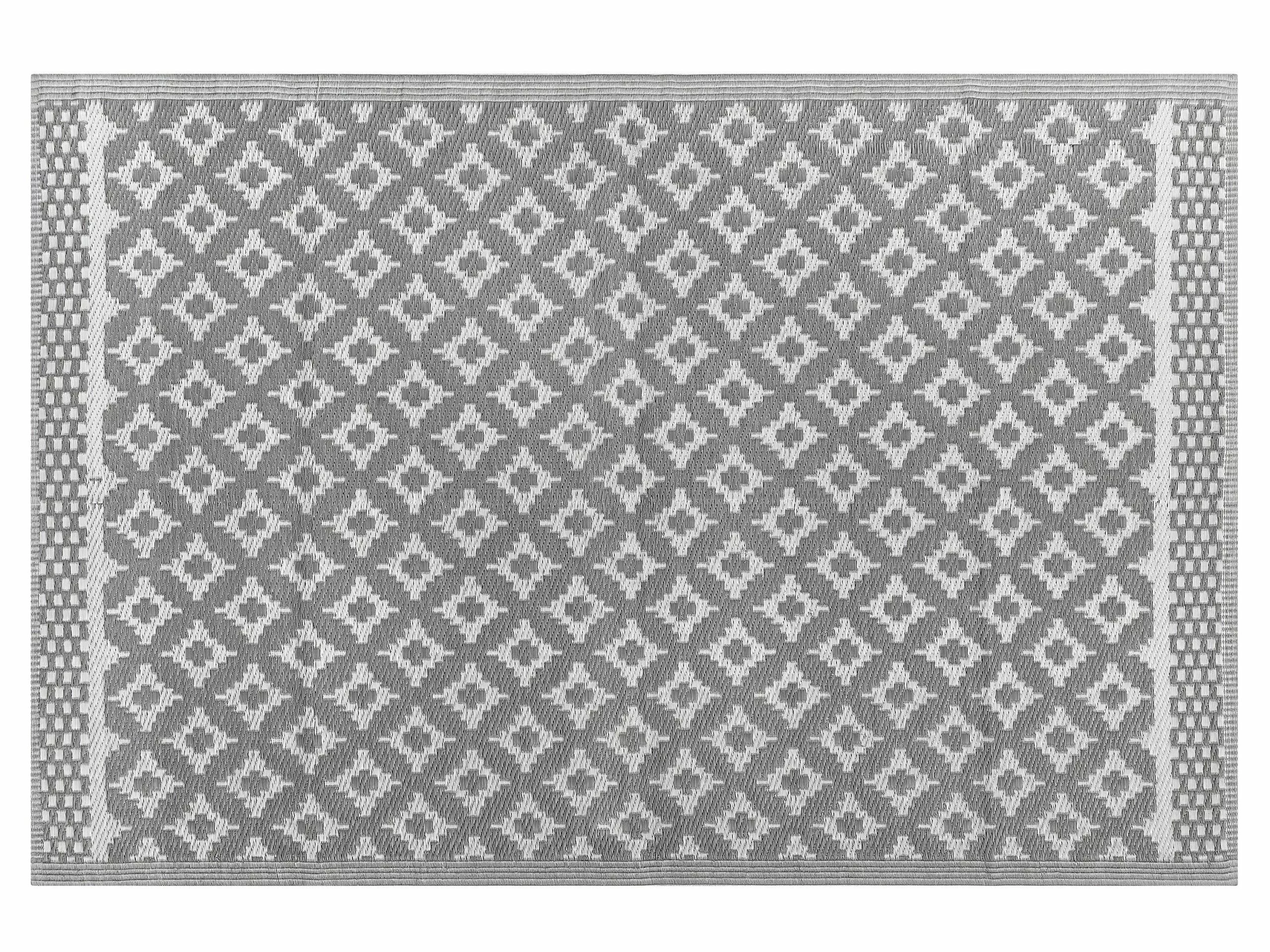 Beliani Ulkomatto Harmaa 120 X 180 Cm THANE 3 Beliani Ulkomatto Harmaa 120 X 180 Cm THANE