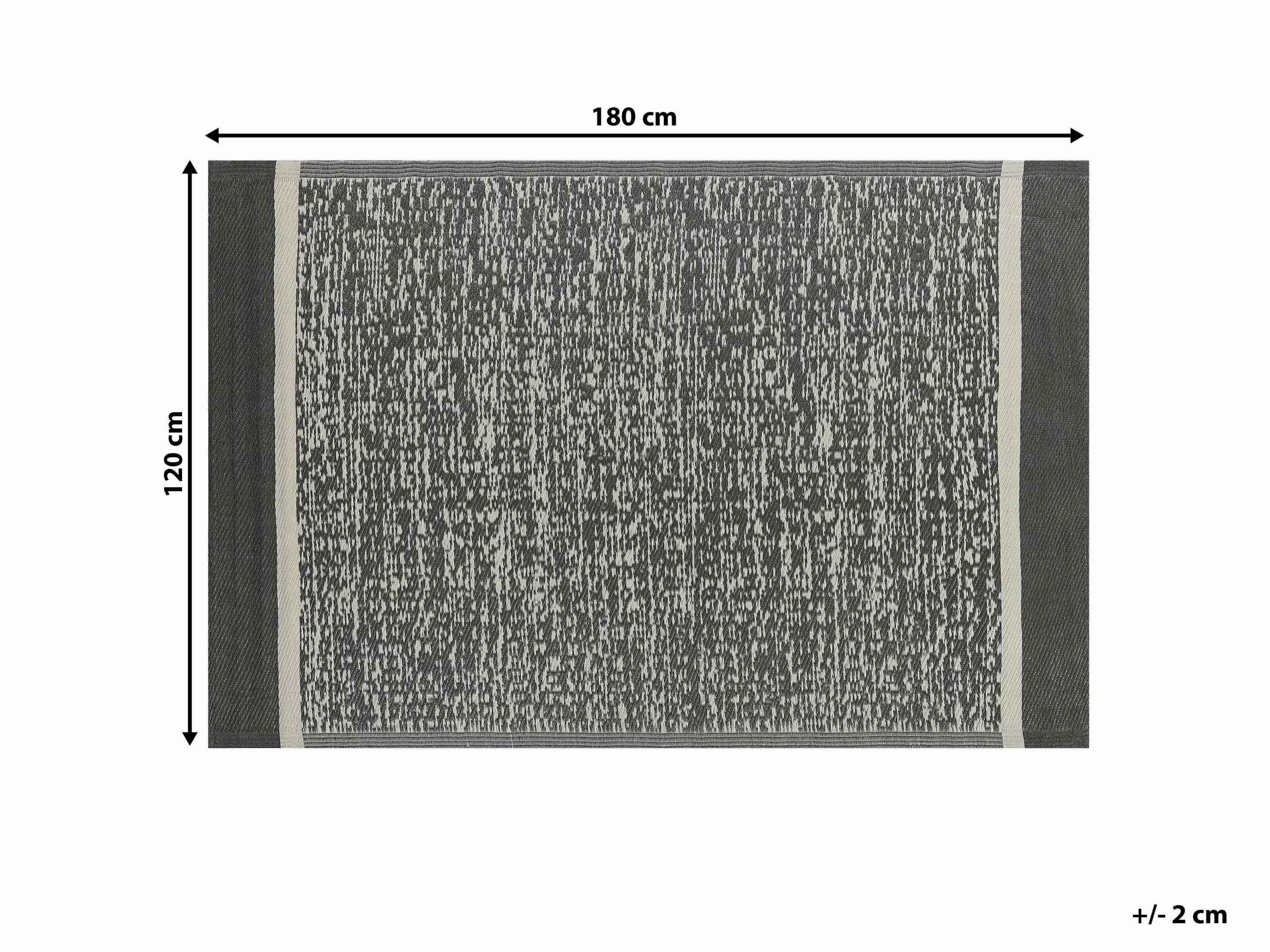 Beliani Ulkomatto Musta/valkoinen 120 X 180 Cm BALLARI - Image 6