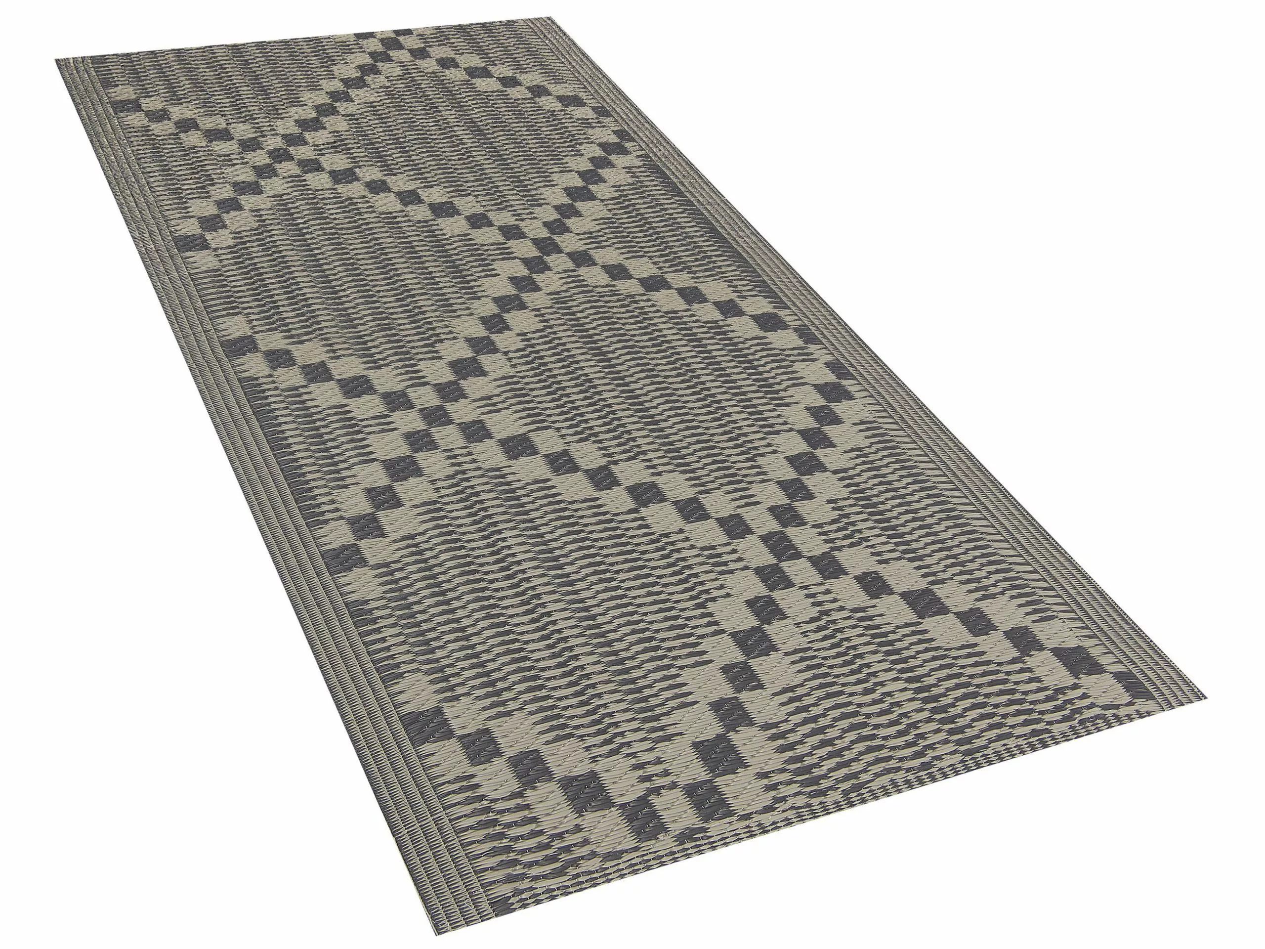 Beliani Ulkomatto Harmaanruskea 60 X 105 Cm JALNA - Image 3