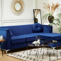 Beliani Sohvapöytä Peililasitasolla Rauta Hopea LUCEA -Ruokapöydät Myyntikauppa undef src sa picid 766941 type color image scaled