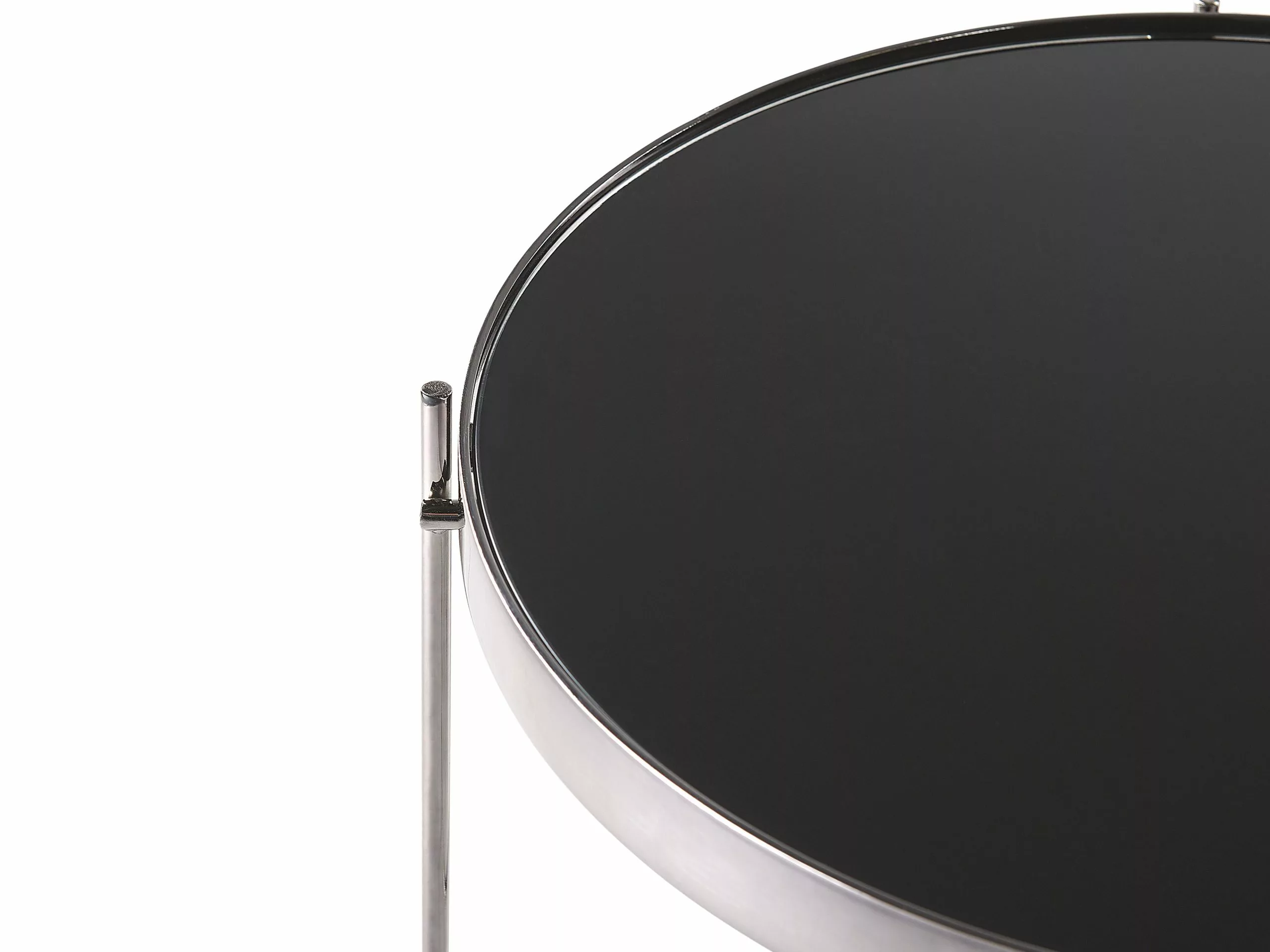 Beliani Sohvapöytä Peililasitasolla Rauta Hopea LUCEA - Image 7