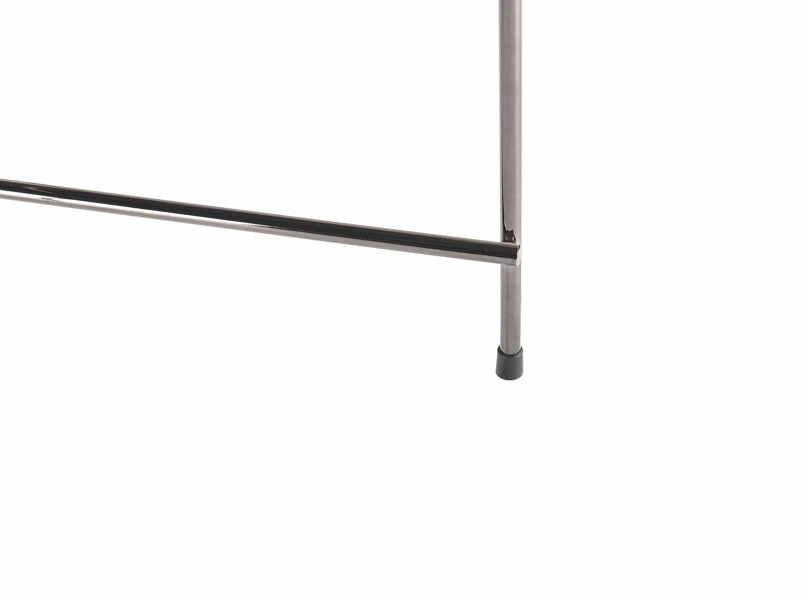 Beliani Sohvapöytä Peililasitasolla Rauta Hopea LUCEA - Image 8