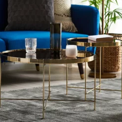 Beliani Sohvapöytä Peililasitasolla Rauta Kulta LUCEA 11 Beliani Sohvapöytä Peililasitasolla Rauta Kulta LUCEA -Ruokapöydät Myyntikauppa undef src sa picid 771277 type whitesh image scaled