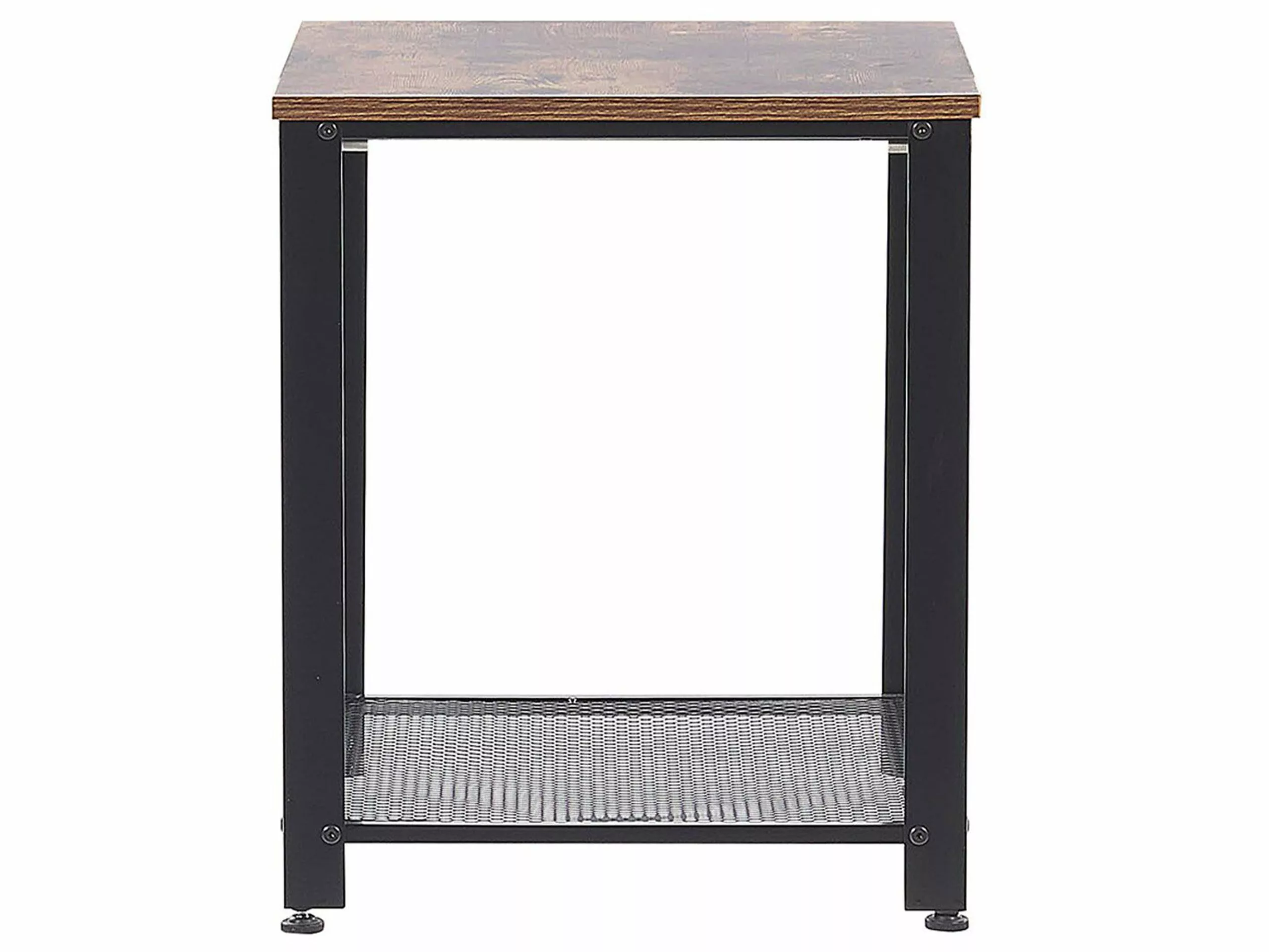 Beliani Sivupöytä Tumma Puu/musta ASTON - Image 3