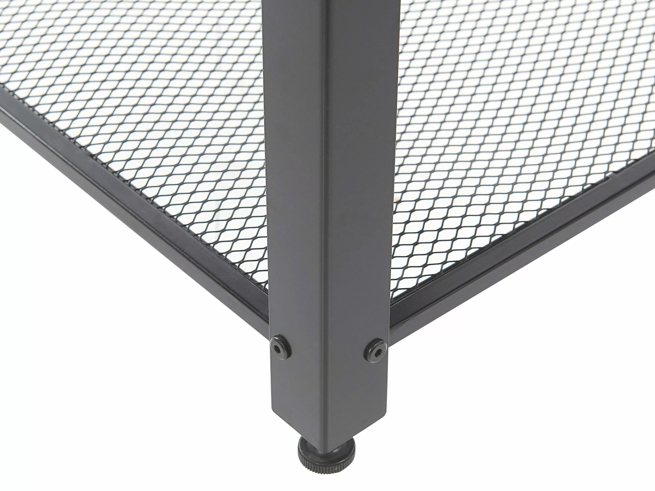 Beliani Sivupöytä Tumma Puu/musta ASTON - Image 5