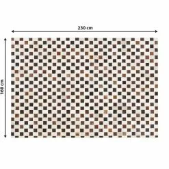 Beliani Matto Lehmännahka Ruskea/beige KAYABEY Useita Kokoja -Ruokapöydät Myyntikauppa undef src sa picid 780704 type whitesh image scaled