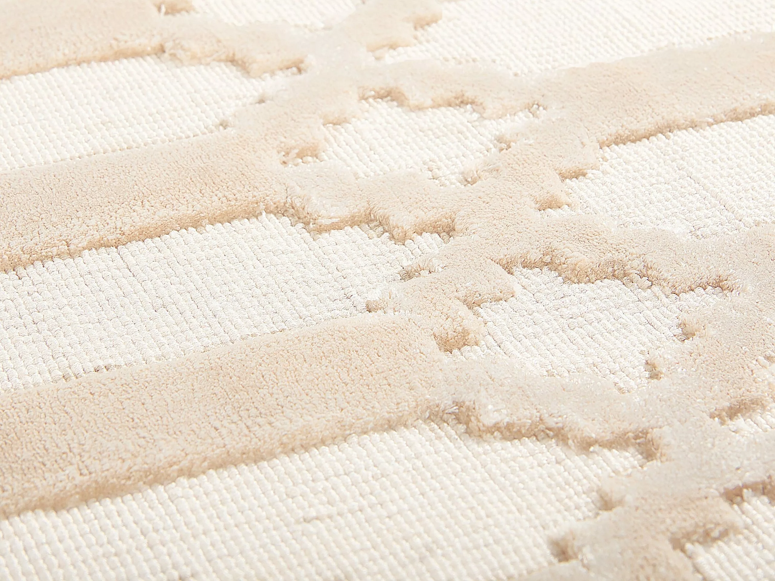 Beliani Matto Viskoosi Beige CIZRE Useita Kokoja - Image 4