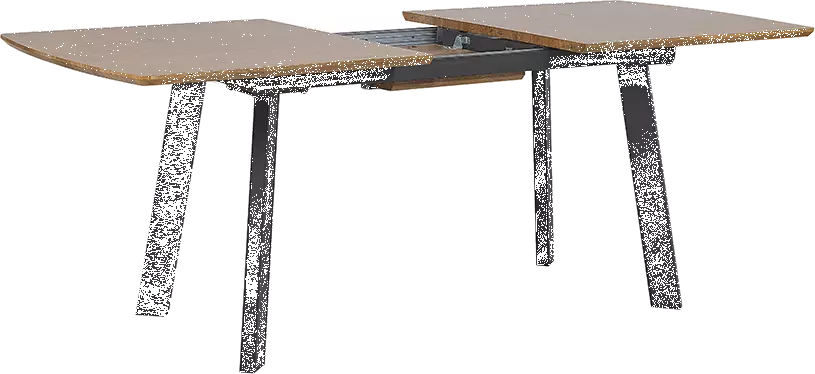 Beliani Ruokapöytä Jatkettava Tumma Puu/musta 160/200 X 90 Cm SALVADOR - Image 4