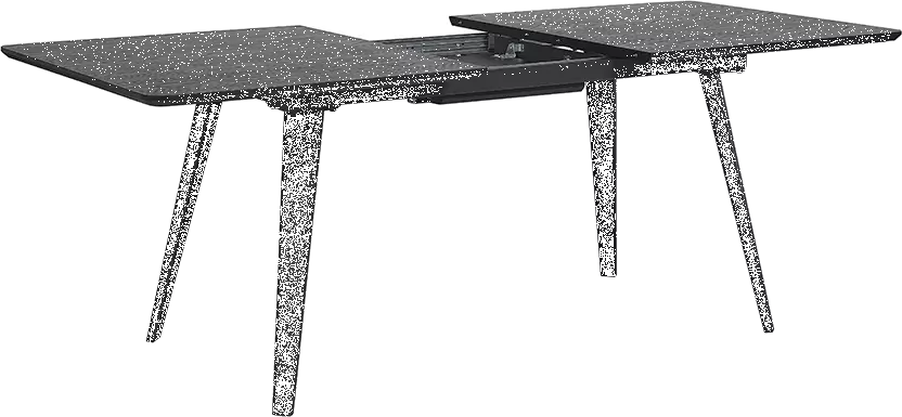 Beliani Ruokapöytä Jatkettava Musta 160/200 X 90 Cm IRVINGTON - Image 6