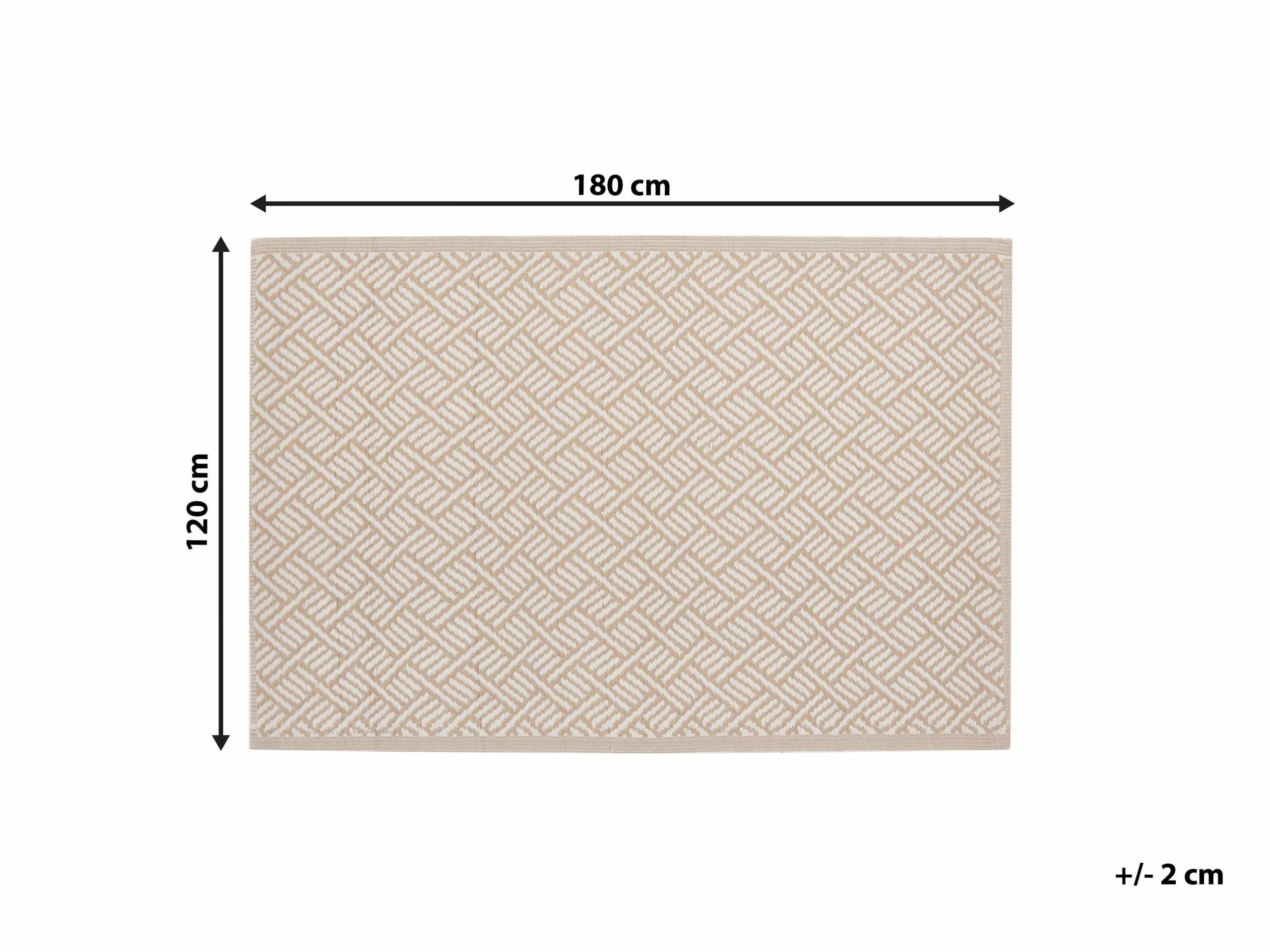 Beliani Ulkomatto Beige 120 X 180 Cm AJMER - Image 9