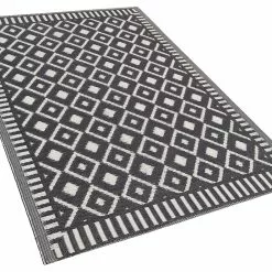 Beliani Ulkomatto Musta / Valkoinen 120 X 180 Cm SIROHI 11 Beliani Ulkomatto Musta / Valkoinen 120 X 180 Cm SIROHI -Ruokapöydät Myyntikauppa undef src sa picid 786130 type whitesh image scaled