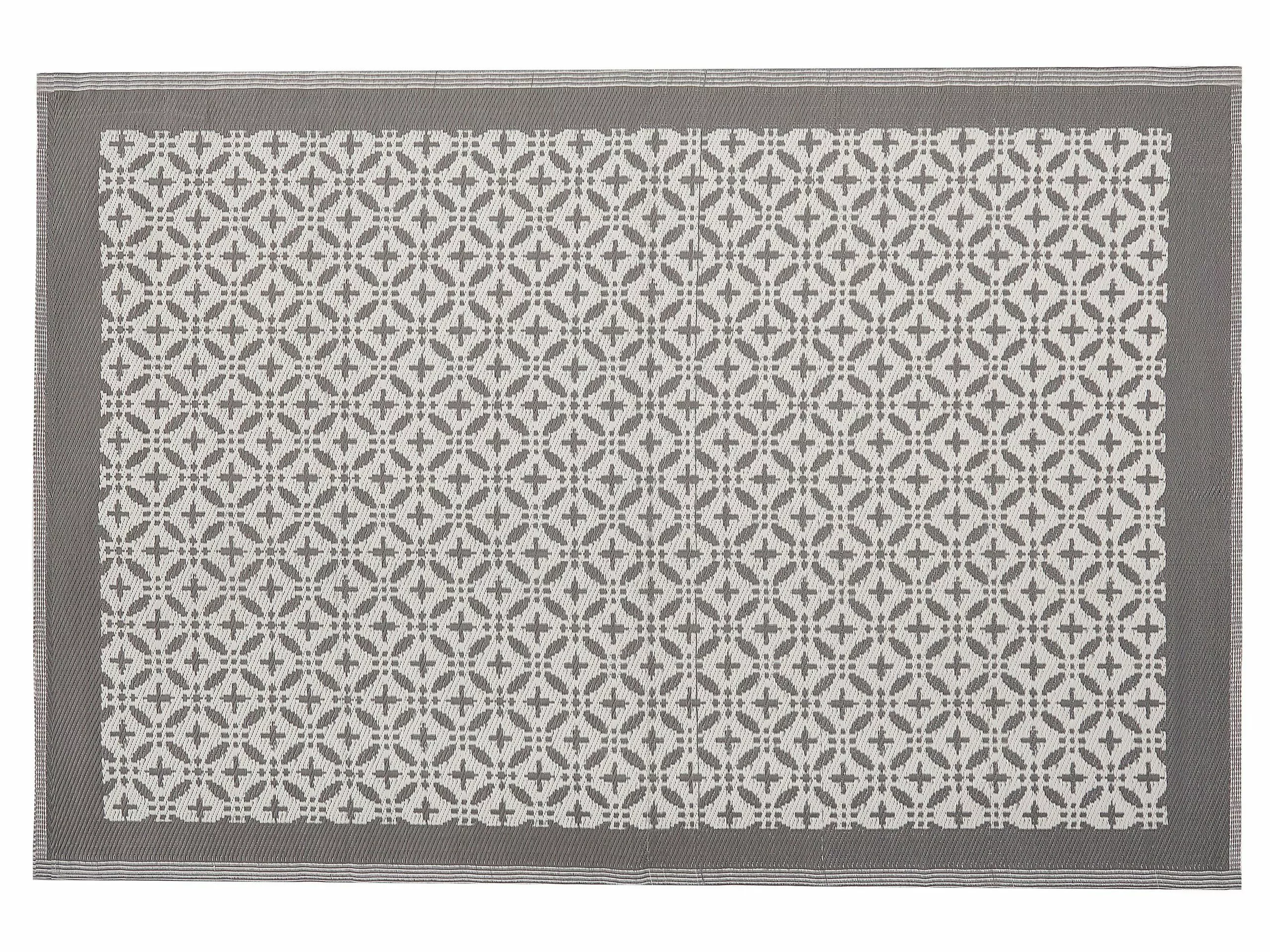 Beliani Ulkomatto Harmaa 160 X 230 Cm ABOHAR 3 Beliani Ulkomatto Harmaa 160 X 230 Cm ABOHAR