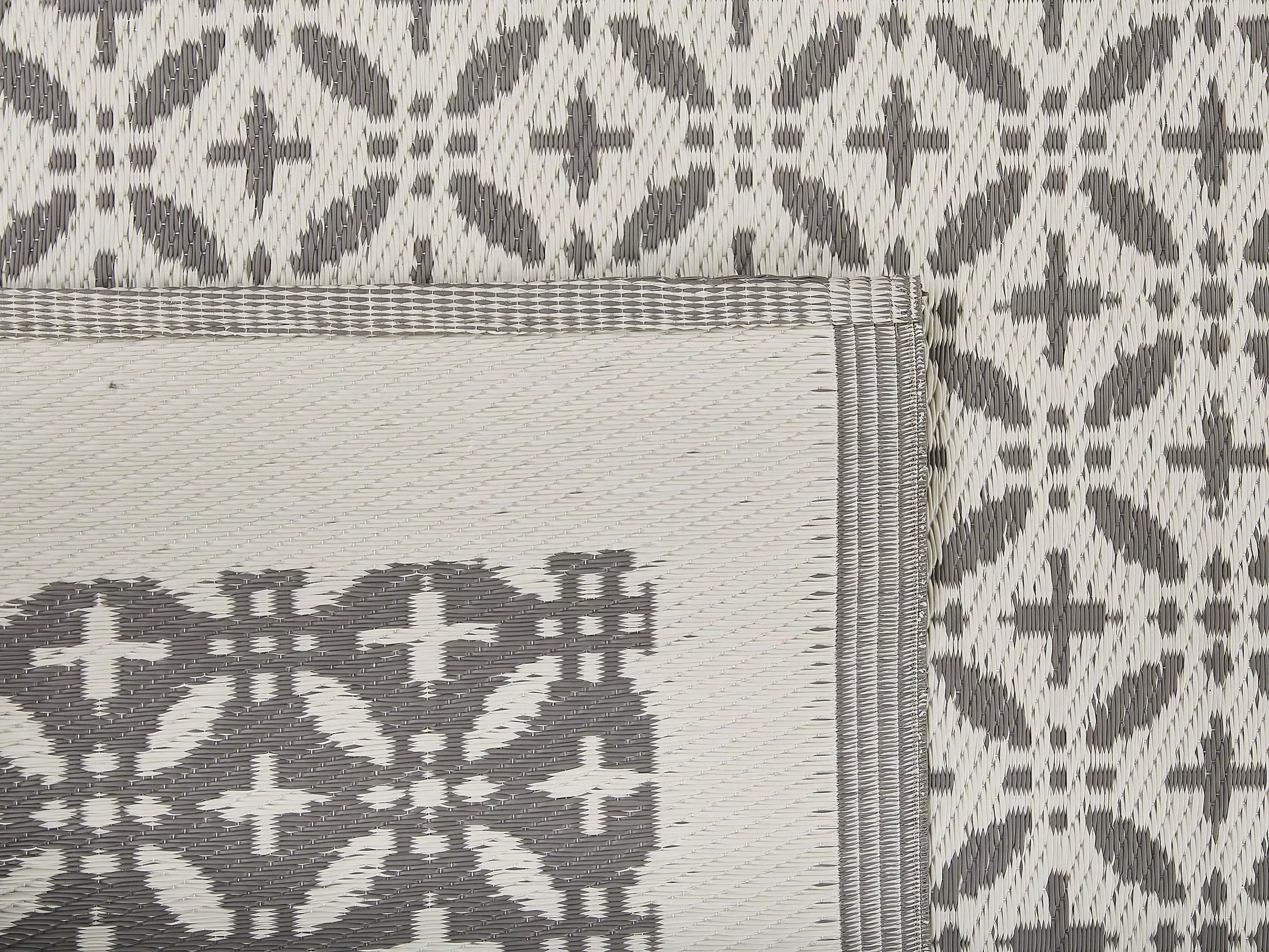 Beliani Ulkomatto Harmaa 160 X 230 Cm ABOHAR 7 Beliani Ulkomatto Harmaa 160 X 230 Cm ABOHAR - Image 5