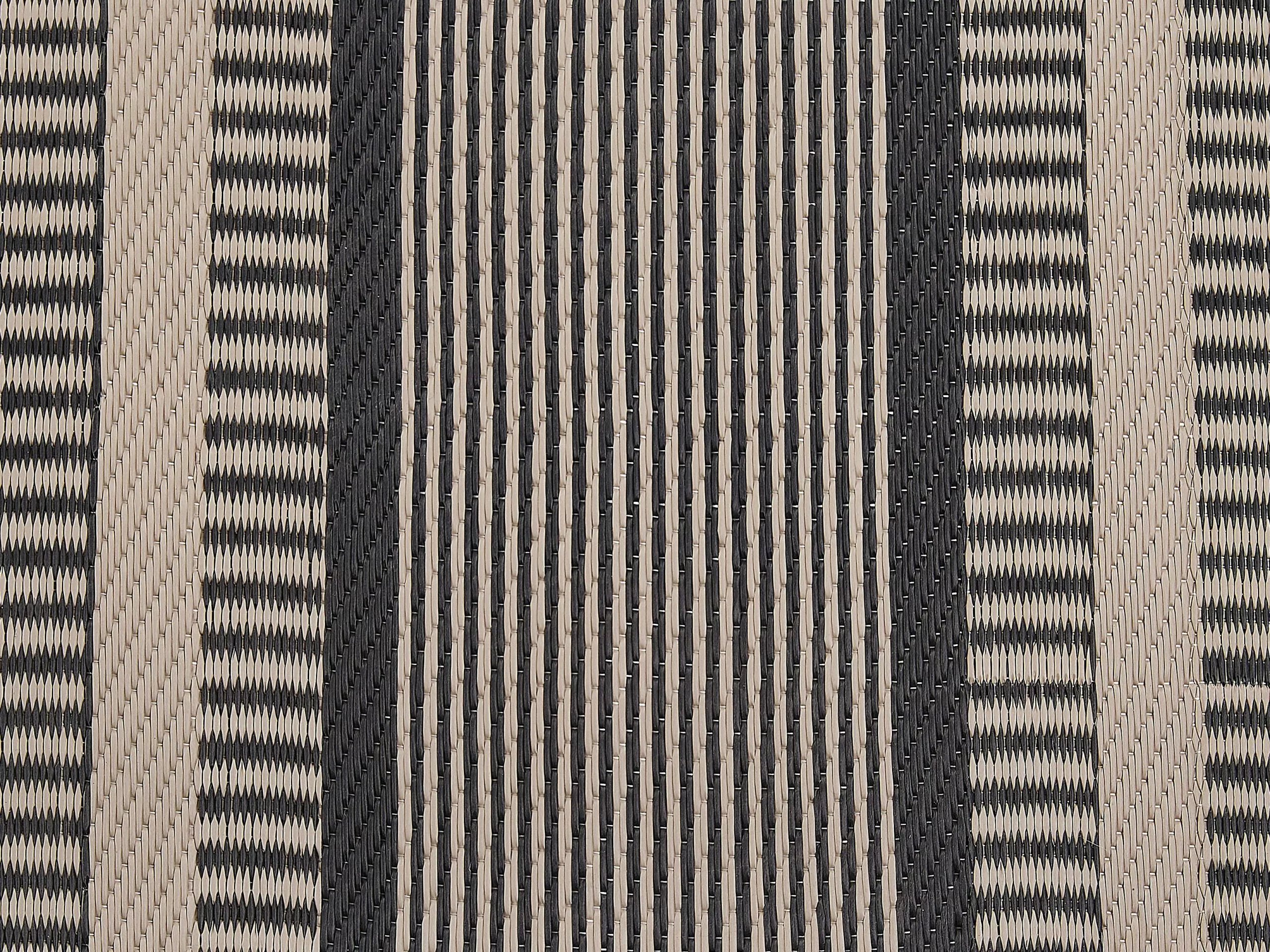 Beliani Ulkomatto Musta/beige 160 X 230 Cm MANSA - Image 5