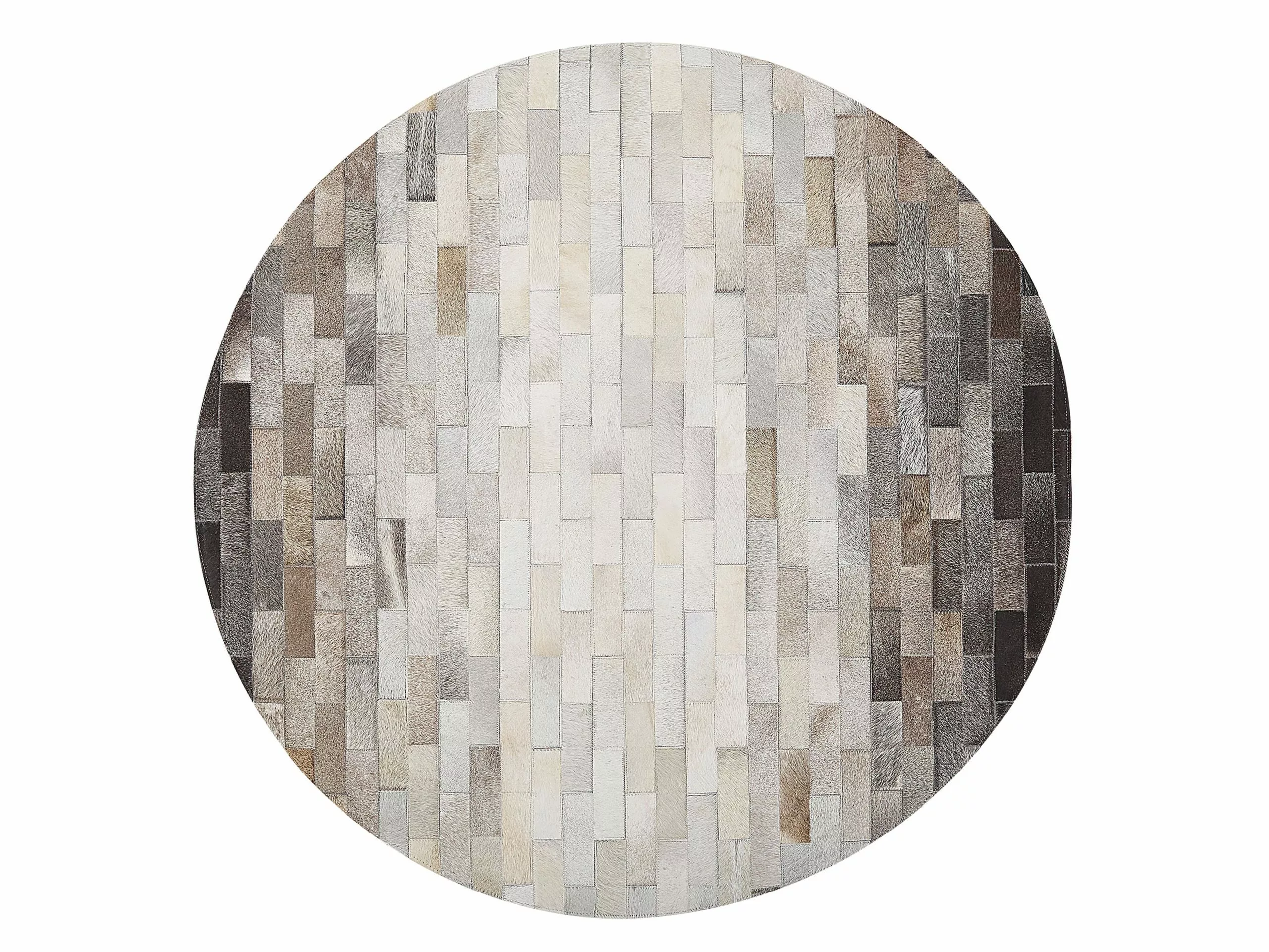 Beliani Matto Lehmännahka Ruskea/beige 140 Cm DUTLAR 5 Beliani Matto Lehmännahka Ruskea/beige 140 Cm DUTLAR - Image 3