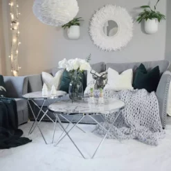 Beliani Sohvapöytä Metalli Marmorikuvio Valkoinen/hopea MERIDIAN II 18 Beliani Sohvapöytä Metalli Marmorikuvio Valkoinen/hopea MERIDIAN II -Ruokapöydät Myyntikauppa undef src sa picid 790891 type whitesh image