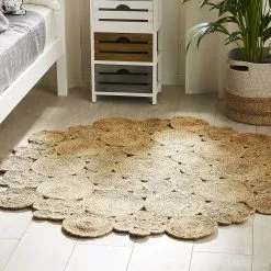 Beliani Matto Juutti Beige ø 135 Cm GERDEK 11 Beliani Matto Juutti Beige ø 135 Cm GERDEK -Ruokapöydät Myyntikauppa undef src sa picid 790990 type color image scaled